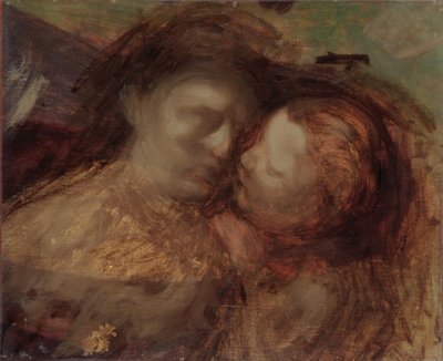 Madre e hijo, finales de la década de 1890 de Eugène Carrière